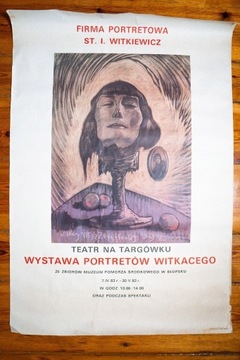 Plakat - Wystawa Portretów Witkacy lata 80