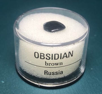 Kolekcjonerski kamień szlachetny OBSIDIAN Russia