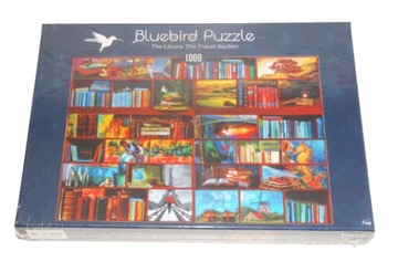 NOWE Puzzle 1000 Bluebird Biblioteka Podróże