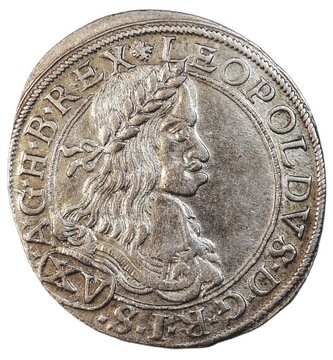 Austria 15 krajcarów 1663 CA Wiedeń