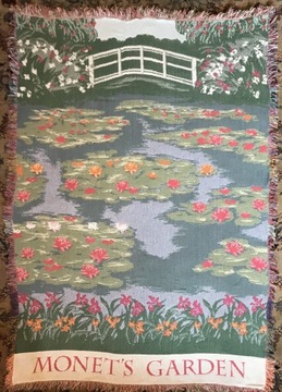 Tapiseria kilim Monet,s Garden Francja 120x180