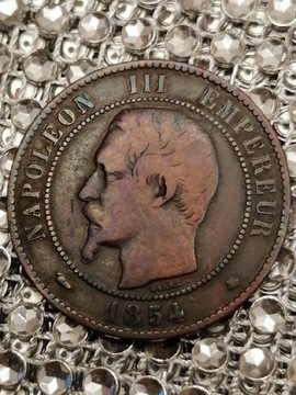 10 centimes 1854(rzadka, piękna!!!) 