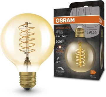 OSRAM Vintage 1906 LED 7W 600lm E27 80mm