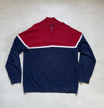 sweter Polo męski suwak Tommy Hilfiger XL/42