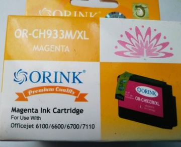 Tusz Orink do HP 933 xl magenta czerwony 