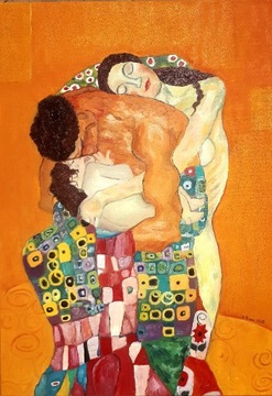 Obraz olejny na płótnie Gustav Klimt "Rodzina"