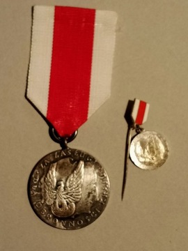 Medal za zasługi dla obronności + miniatura