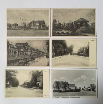 Holandia Hoogeveen  pocztówki przedwojenne 6 szt