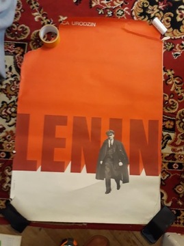 Plakat Lenin urodziny