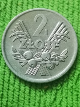 Moneta obiegowa prl 2zl jagody 1971 r 