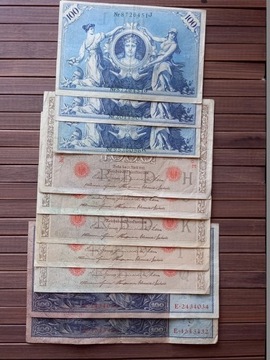 Zestaw banknotów Niemieckich 10 sztuk