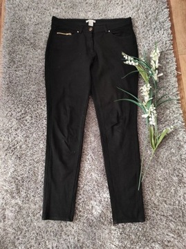 Spodnie czarne, elastyczne -jeansy boyfrien
