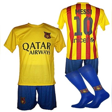 MESSI strój piłkarski komplet BARCELONA r.XL