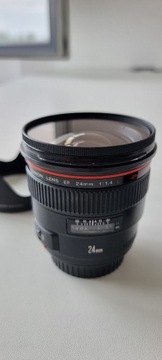 Obiektyw Canon EF 24mm f/1.4 L USM + Hoya Pro