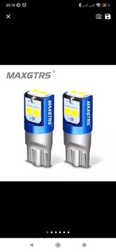 Żarówka LED W5W 6 SMD 3030 MAXGTRS Mocna! 