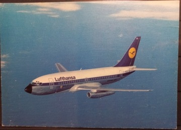 Pocztówka Lufthansa Lotnictwo Boeing 737 