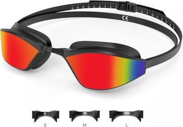 Findway Okulary pływackie polaryzacja UV 3 rozmiar