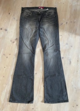 Spodnie dzwony jeansy H&M Fit Star 40/42