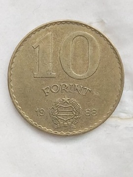 294 Węgry 10 forintów, 1988