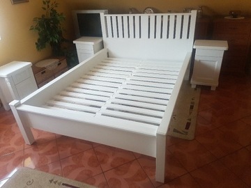 Łóżko białe nowe olcha RAL9016