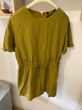 Sukienka khaki Zara 36 s 38 m