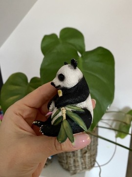 Panda wielka schleich 2012 z bambusem