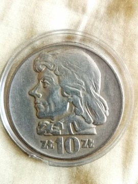Moneta obiegowa prl 10zl Kościuszko 1966r