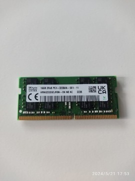 Pamięć ram SK HYNIX 16GB 2Rx8 PC4-3200AA-SE1-11 