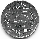 Turcja 25 kurus 2009