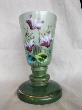 Ręcznie malowany szklany wazon