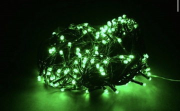 Lampki choinkowe 100led zielone