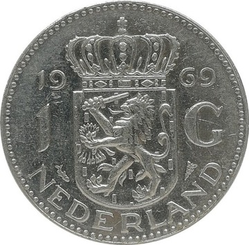 Holandia 1 gulden 1969, KM#184a