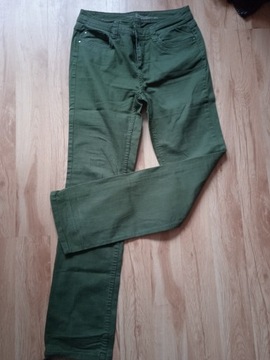 zielone jeansy C&A yessica rozm 36