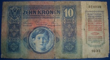 Austro- Wegry 10 koron 1915