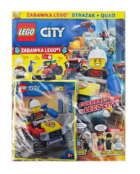 Magazyn Czasopismo LEGO City- 06/2022 - Strażak i quad