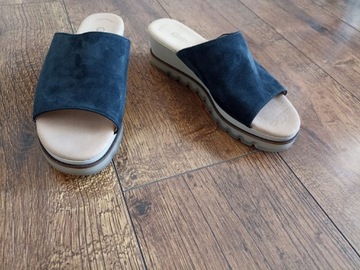 Gabor skórzane sandały na koturnie r. 40,5 26,5cm 