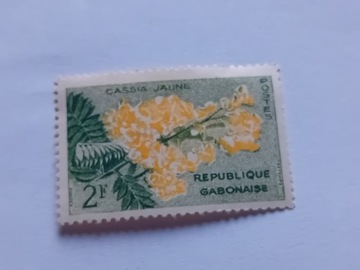 Gabon Afryka Cassia Flora serie 1961