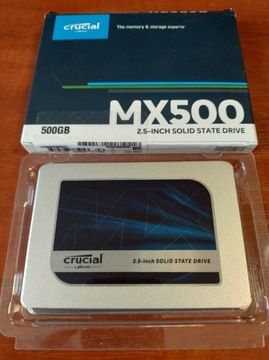 Dysk Crucial MX500 2,5 SATA 500GB