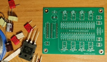 PCB - potencjometr: R-2R stereo attenuator