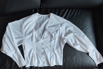 Koszula biała krótka rozmiar 34 Asos