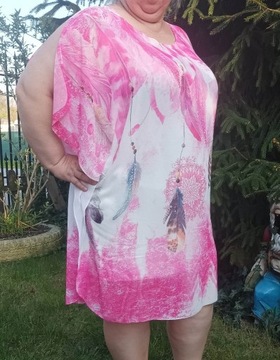 Sukienka letnia PLUS SIZE, biust do 190cm