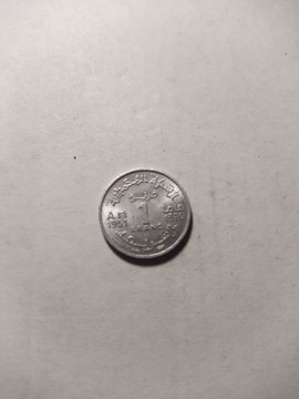 Stare Maroko 1 frank 1951 ładnie zachowana 