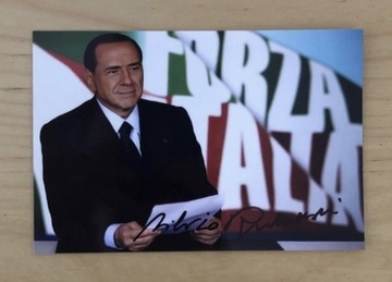 Silvio Berlusconi były premier Włoch autograf 