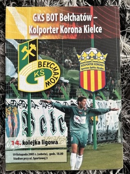 Program meczowy GKS Bełchatów - Korona Kielce