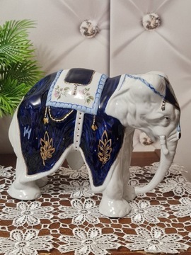 Słoń porcelanowy 