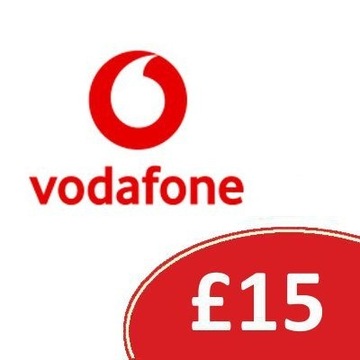 Doładowanie Vodafone 15 GBP kod Anglia UK
