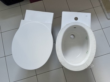 Miska WC+ bidet zestaw