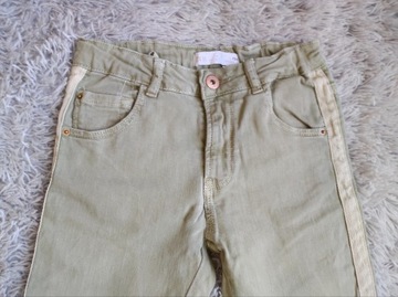 Spodnie jeansowe khaki Zara r. 134 jeansy