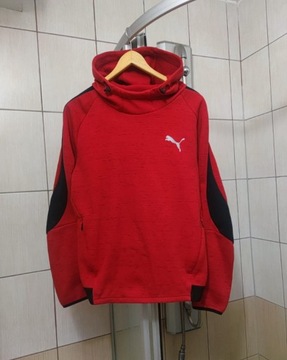 bluza hoodie fleece kangurka zapinana puma M spo