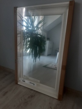 Nowe lustro Ikea Hemnes 60x90 białe wiszące rustykalne drewniana rama